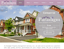 Tablet Screenshot of paradigmpropertymgmt.net